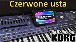 KORG Pa5X Muikant  Czerwone usta  cover style Big Band Brass from PaMusicSoft Entertainer pack [upl. by Netsrijk885]