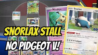 Snorlax Stall WITHOUT Pidgeot  Deck Profile  Gameplay  Stellar Crown format [upl. by Nanyk]