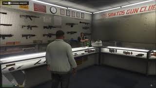 Selecting Pump Shotgun with flashlight gta 5 [upl. by Nnylamme]