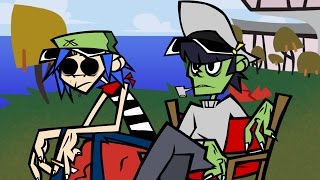 Murdoc and 2D Explain how Gorillaz met [upl. by Orren565]