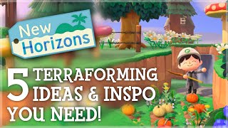 Animal Crossing New Horizons  5 TERRAFORMING Ideas amp Inspiration You Need [upl. by Craddock]