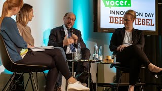 VOCER Innovation Day 2018 Anja Reschke Martin Schulz Elisabeth Wehling Eva Schulz [upl. by Nilyarg]