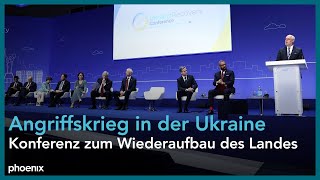 Rishi Sunak und Wolodymyr Selenskyi zum Wiederaufbau der Ukraine [upl. by Hanan]