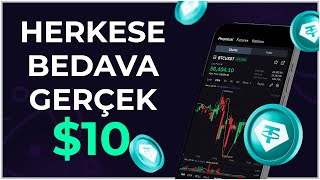 HERKESE BEDAVA ÇEKİLEBİLİR 10💸🎁 BYBİT BEDAVA 10 DAĞITIYOR👾 [upl. by Oilime]