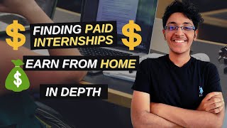 How to Find PAID Remote Internships in 2020 India  EARN from Home🔥🔥 internship [upl. by Aicen]