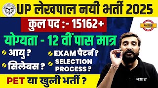 UP LEKHPAL NEW VACANCY 2025  UP LEKHPAL AGE SYLLABUS  EXAM PATTERN SELECTION PROCESS [upl. by Annawd670]