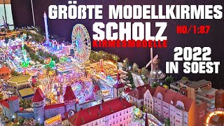 Kirmesmodellbau Scholz 2022 ► Mini Kirmes in H0 auf der Allerheiligenkirmes in Soest │MGX [upl. by Rosenfeld389]