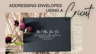 Addressing Wedding Envelopes Using a Cricut  Wedding DIY [upl. by Anelet]