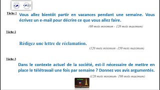 TCF  L’Expression Écrite avec lexemple et les rédactions corrigées Tâche 123  Dossier 15 [upl. by Mabel]