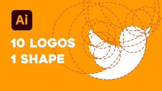 10 Famous Logos Created Using Only Circles  Adobe Illustrator tutorial [upl. by Leinaj]