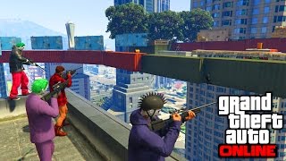 SNIPERS VS CYCLISTES  GTA 5 ONLINE [upl. by Underwood426]