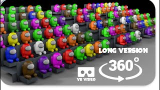 AMONG US 360 Cinema Hall VR 360 Amazing Experience Satisfying 3D Video Entertainment Long Version [upl. by Haddad289]