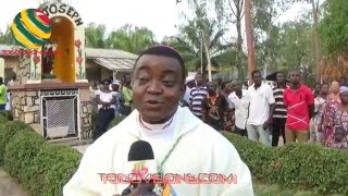 Monseigneur Nicodème Barrigah procède à la réouverture de lhôpital SaintJoseph de Datcha [upl. by Elnukeda]