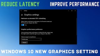 Windows 10 New Setting To Reduce Latency and Improve Performance [upl. by Greta]