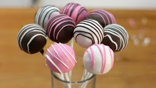 How to Make Cake Pops  Easy Homemade Cake Pop Recipe [upl. by Ymrej744]