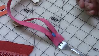 Fork Trick to Put Zipper Heads On Zipper Yardage [upl. by Alded]