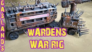 Gaslands Warden War Rig Build  November Pink Slips Challenge [upl. by Horwitz]