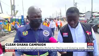 Clean Ghana Campaign Five people arrested at Agbogbloshie Market for littering and dumping waste [upl. by Jacki630]