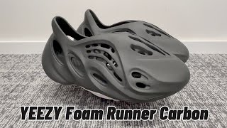 YEEZY Foam Runner Carbon Unboxing [upl. by Olsson]