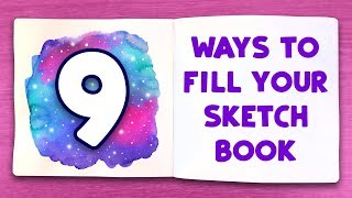 9 EASY DOODLES TO FILL YOUR SKETCHBOOK [upl. by Yanat486]