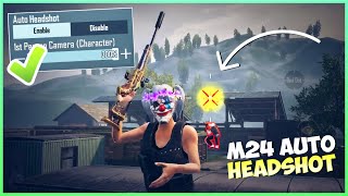 🔥New  M24 auto headshot trick in bgmipubg  How to headshot with M24 in tdm  M24 tdm tips [upl. by Juliane]