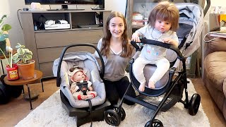 Unboxing My New Reborn Baby Stroller and Car Seat Travel System Combo [upl. by Aiela]