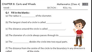 Class 4mathschapter 8 carts and wheels worksheet solution with explanation [upl. by Goar927]