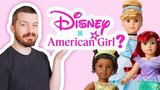 NEW Disney Princess American Girl Dolls Ariel Cinderella Tiana Review 125 Cost [upl. by Cammy]