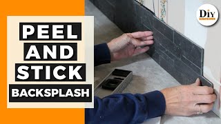 How to Install Peel and Stick Backsplash  Unique Backsplash Ideas [upl. by Nodnal]