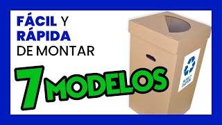 ♻️ Papelera de cartón ECOLÓGICA y PERSONALIZADA para reciclaje [upl. by Darice60]