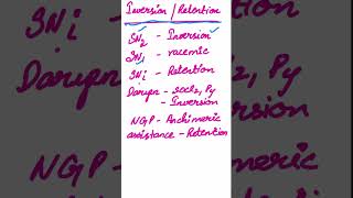 Inversion retention and recemizationSn1 Sn2 Sni  neighbouring group participation [upl. by Suirad]