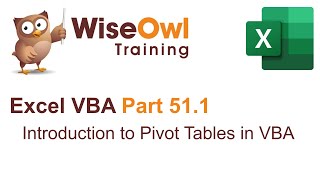 Excel VBA Introduction Part 511  Introduction to Pivot Tables in VBA [upl. by Rutherford]