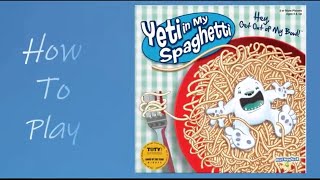 How To Play Yeti In My Spaghetti Game [upl. by Rudolph]