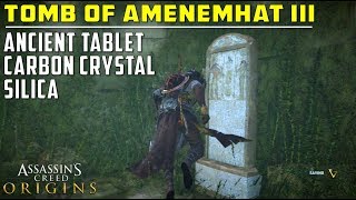 Tomb of Amenemhat III Haueris Nome  Ancient Tablet Silica amp Carbon Crystal Location  AC Origins [upl. by Durwyn451]