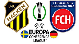 Häcken 12 Heidenheim  CONFERENCE LEAGUE 202425 [upl. by Xed]