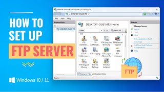 How to Setup an FTP Server on Windows 10 [upl. by Ainek192]