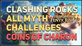 Clashing Rocks All Myth Challenges Coins of Charon Immortals Fenyx Rising [upl. by Inaffyt]