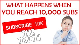 What Happens When You Reach 10000 Subscribers on YouTube [upl. by Oleta]