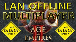 Age of Empires II Multiplayer LAN Offline Tutorial [upl. by Arakaj]