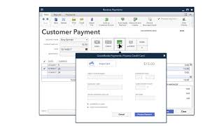 QuickBooks Desktop Payments Receive Payments Using Credit Cards or Bank Transfers [upl. by Corell934]