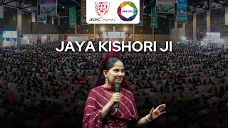 Jaya Kishori Ji  Induction Day 2023  JECRC University [upl. by Aspa]