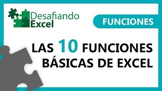 FUNCIONES BÁSICAS de Excel  Funciones en Excel 1 [upl. by Itra]