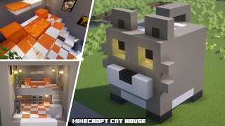 Cat house in Minecraft  Tutorial build [upl. by Kary]