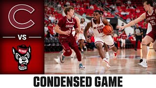 Colgate vs NC State Condensed Game  202425 ACC Men’s Basketball [upl. by Gorrono]