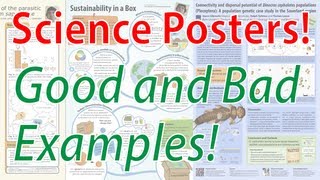 Scientific Poster Design  Good and Bad Examples Poster Tutorial Part 2 [upl. by Avirt]