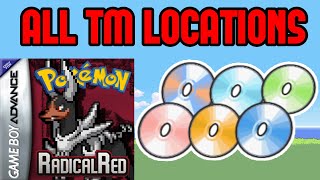 All TM Locations  Pokemon Radical Red [upl. by Sedaiuqlem]