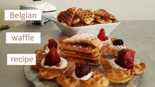 Belgian waffle recipe  Belgijske vafle [upl. by Cointon]