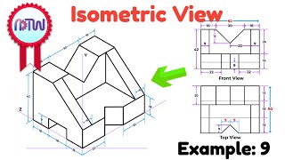 Mastering Isometric Views Engineering Drawing Tutorial for Beginners [upl. by Nelac]