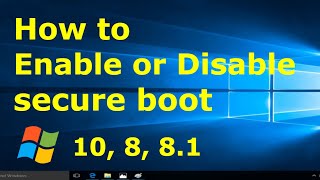 How to disable secure boot windows 10 asus bios  Enable secure boot windows 10 Asus [upl. by Sherline681]