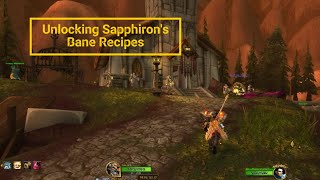 How to Unlock Sapphirons Bane Recipes [upl. by Ahsead]